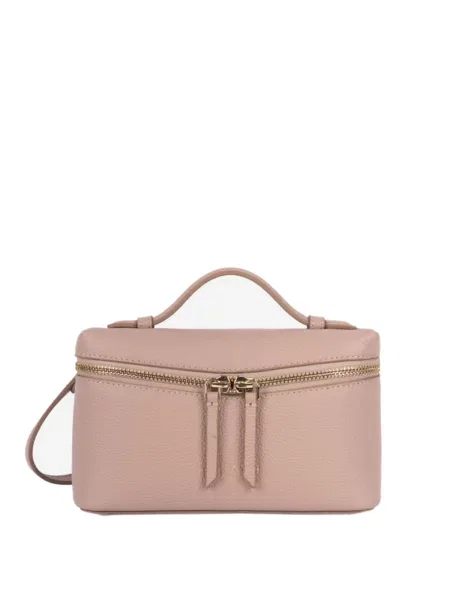 LANCASTER Paris Geantă de umăr Lancaster Sac boite Zippé S Milano Trésor Nude' bej