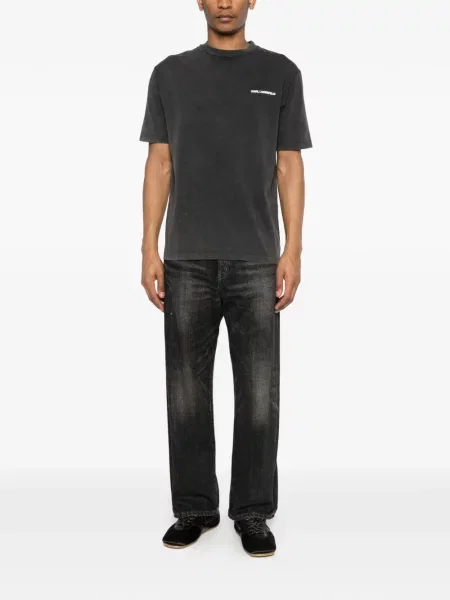 Tricou Karl Lagerfeld cu autograf gri