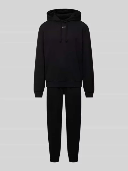 Sweter Hugo z kapturem do biegania czarny