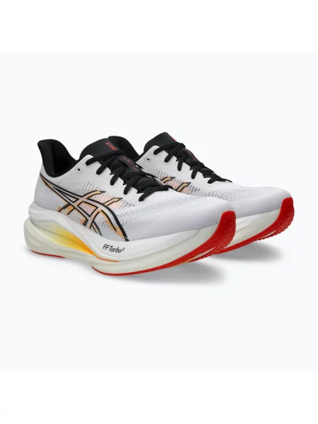 Pantofi de alergare bărbați ASICS Sonicblast 2 alb/oranj stadion alb