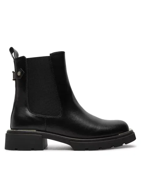 Usnjene chelsea gležnjarji Goe črna
