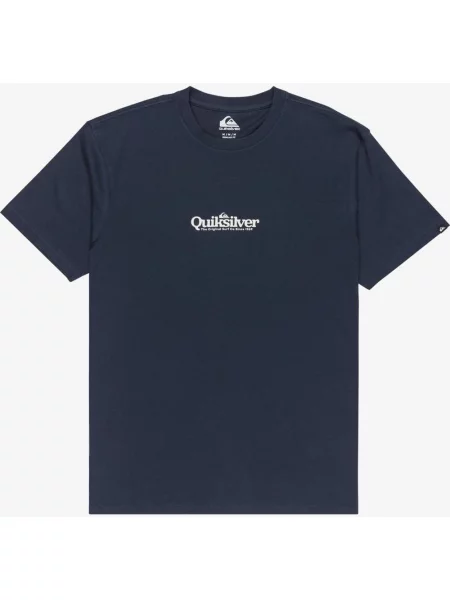 Koszulka z krótkim rękawem Quiksilver Fineline granatowy S niebieski