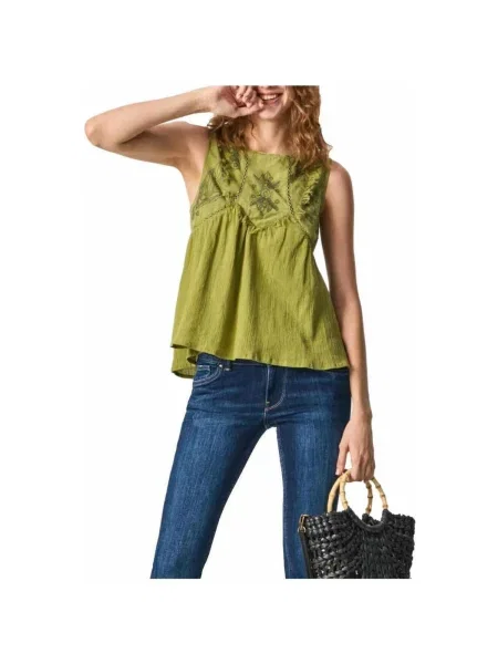 Blúzka Pepe Jeans zelená