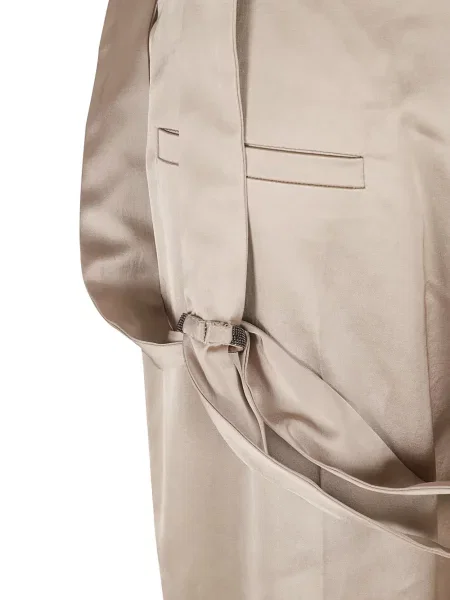 Pantaloni Brunello Cucinelli din satin