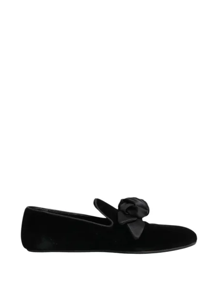 Pantofi loafer Dolce & Gabbana de catifea negru