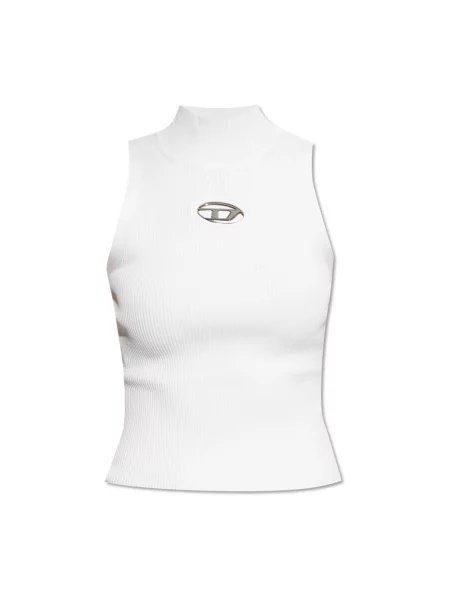 Top Diesel żakardowy biały