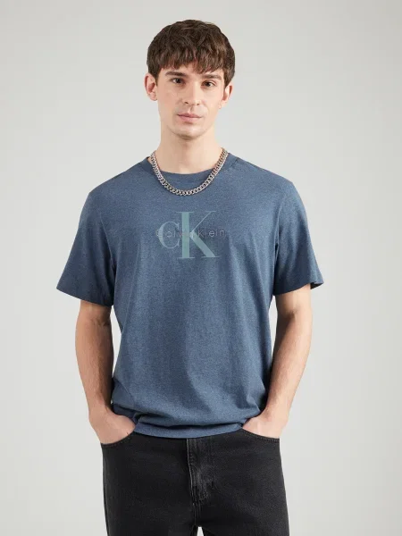 Calvin Klein Jeans Marškinėliai Hero mėlyna dūmų nefrito pilka