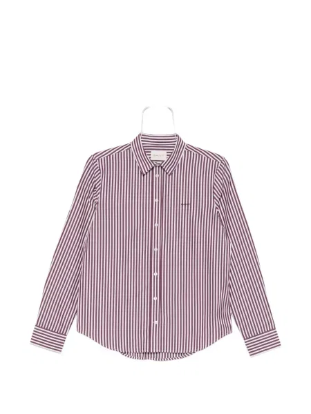 Cămașă Gant cu dungi din poplin violet