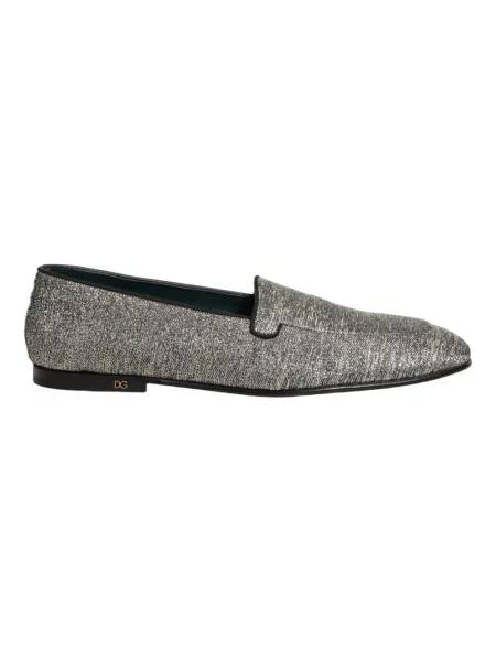 Półbuty Dolce And Gabbana skórzane szare
