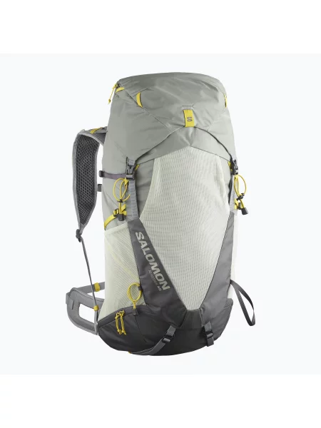 Pánský turistický batoh Salomon Aerotrek 40 l S-M sedona sage/seagrass/nine iron šedý