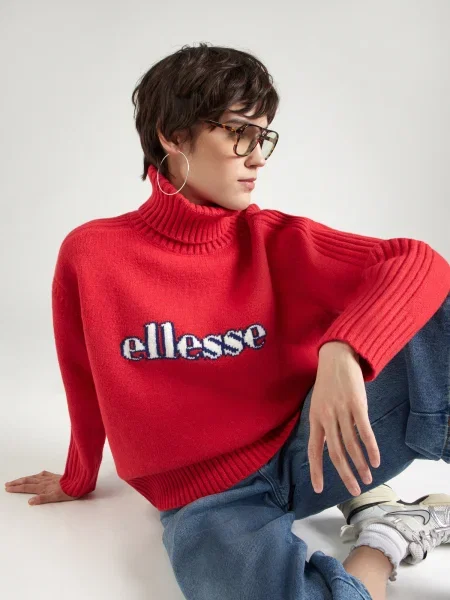 ELLESSE Pulover Fascuno roșu alb