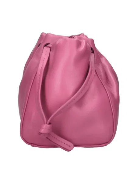 Torebka Mansur Gavriel skórzana różowa