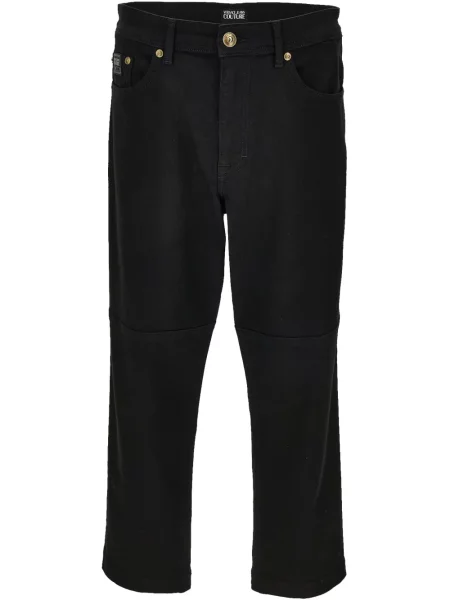 Blugi drepți Versace Jeans Couture negru