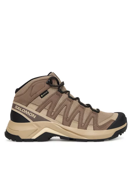 Trekking čevlji Salomon X-Adventure Recon Mid Gore-Tex rjava