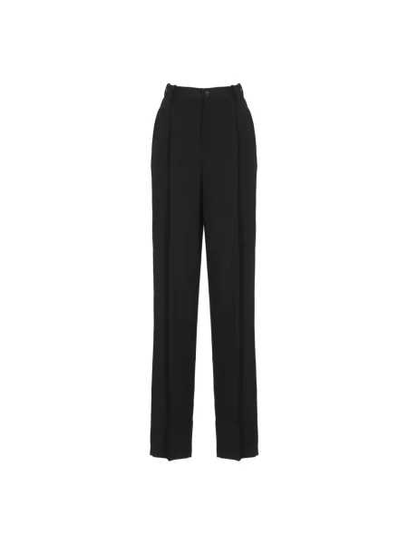 Szerokie spodnie Elisabetta Franchi czarne