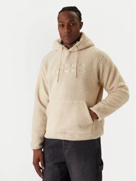 Jack & Jones Pulóver Flare Teddy bézs