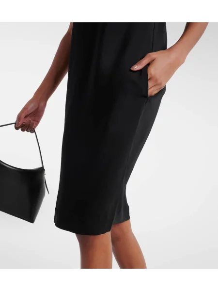 Rochie midi Toteme până la genunchi de costum negru