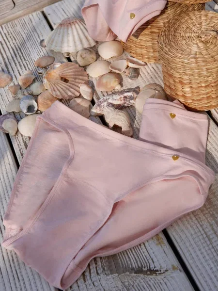 Zd ZERO DEFECTS Chiloți Venus low waist Soy fiber' roz