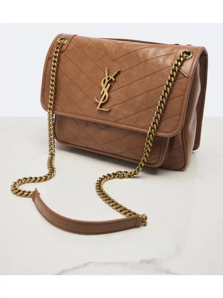 Geantă Saint Laurent din piele maro