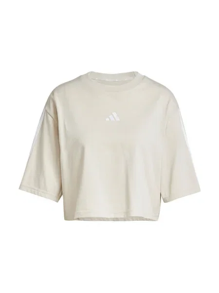 ADIDAS SPORTSWEAR Oversize tričko tmelová / biela béžová