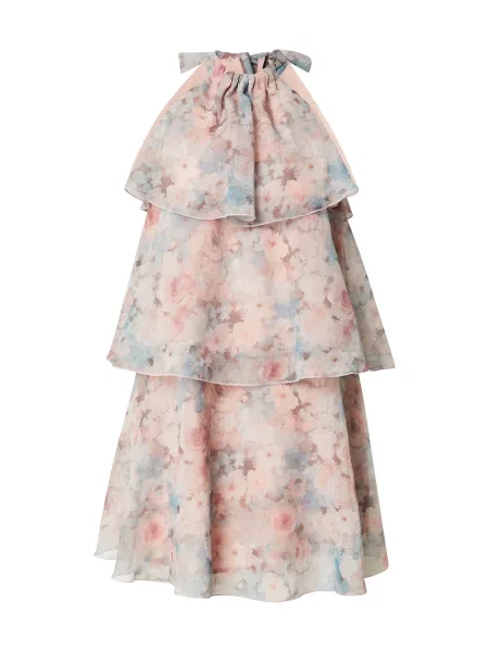 VERO MODA Rochie VMSABRINA albastru deschis roz pastel gri