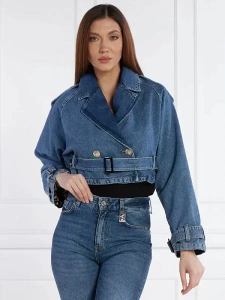 Liu Jo Geacă de blug | Cropped Fit albastru