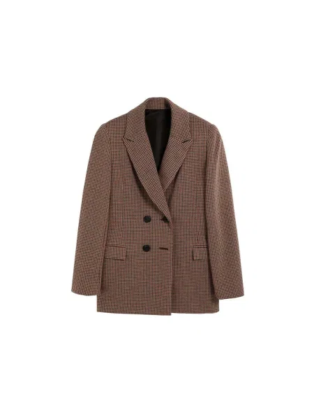 Scalpers Sacou maro cămilă / roșu burgundy negru