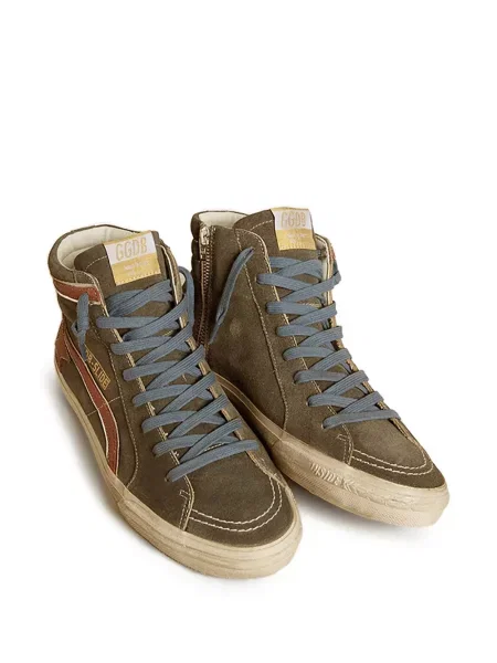 Sneakerși Golden Goose din piele gri