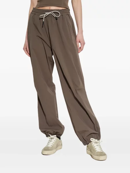 Pantaloni Rethinkit Studios alergare cu cordon maro