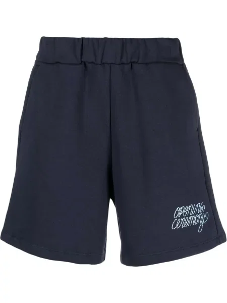 Pantaloni Opening Ceremony cu broderie albastru