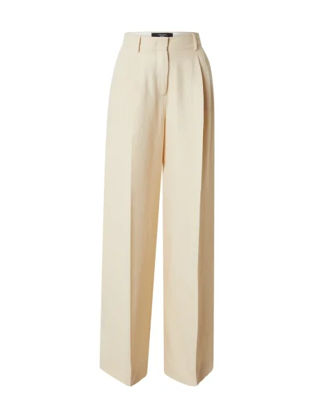 Weekend MaxMara Pantaloni VELIERO | Relaxed fit | cu adaos de in bej
