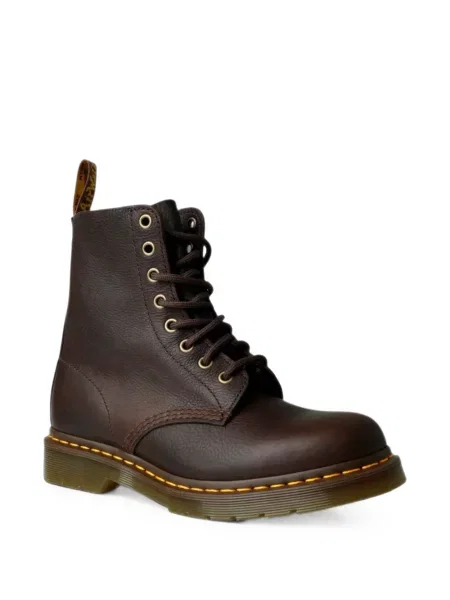 Кожени боти Dr. Martens с връзки кафяво