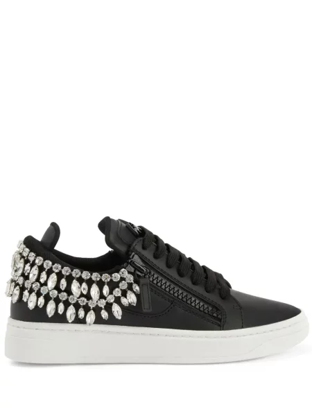 Sneakerși Giuseppe Zanotti de cristal negru