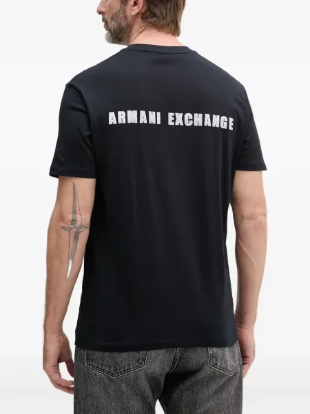 Tricou Armani Exchange cu imagine negru