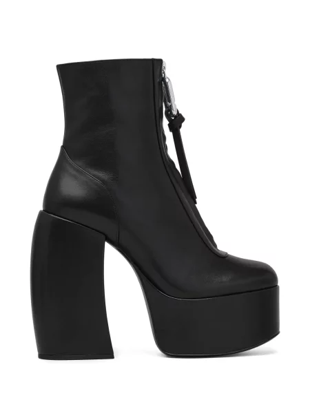 Cizme scurte Marc Jacobs cu platformă negru