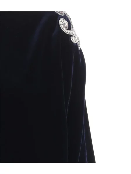 Rochie mini Versace de catifea albastru