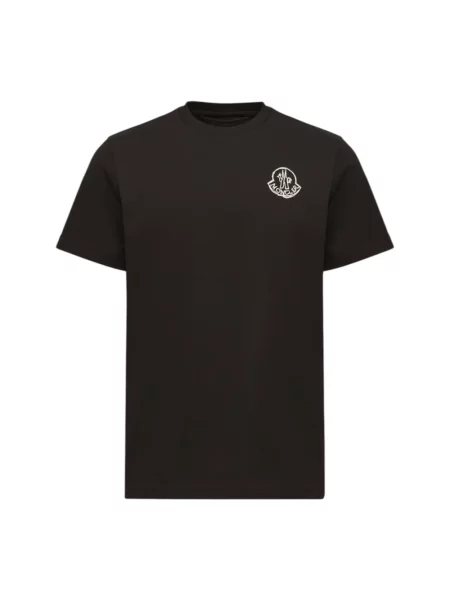 Koszulka Moncler z logo czarna