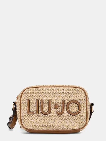Liu Jo crossbody torbica iz umetnega usnja bež