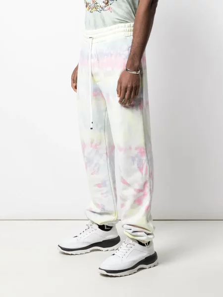 Kalhoty jogger Amiri s potiskem s vázáním bílé