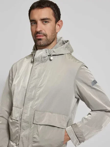 Parka o kroju regular fit z wodoodpornego materiału z kapturem Marc O'polo