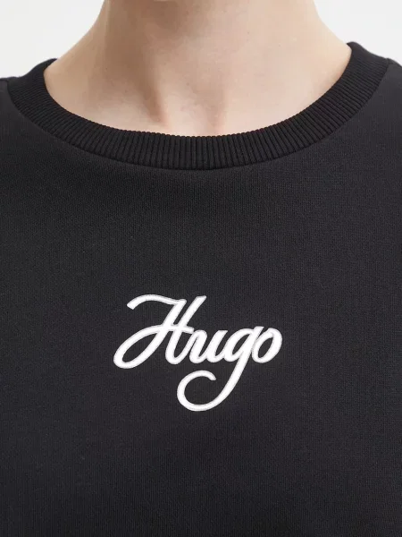 Свитер Hugo с принтом черный