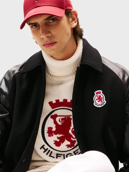 Шерстяная куртка Tommy Hilfiger черная