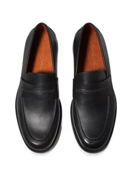Кожени лоуфъри Zegna черно