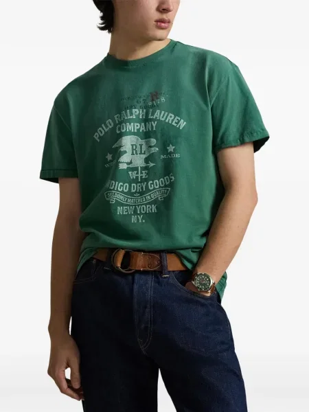 Ριγέ δερμάτινος κάλτσες Polo Ralph Lauren με κορδόνι μαύρο