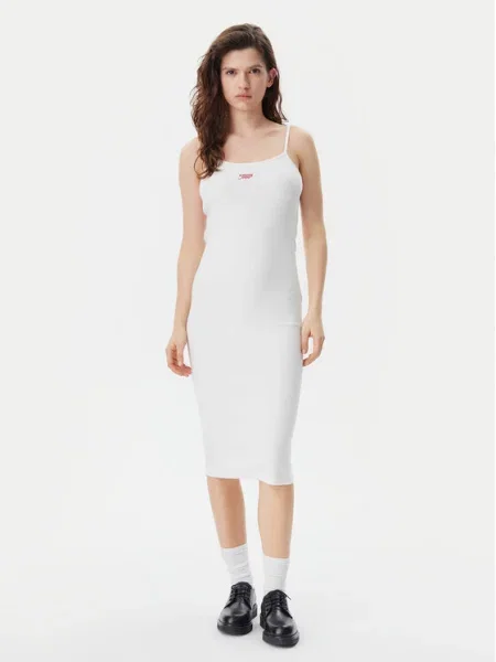 Tommy Jeans Rochie de vară Script bej