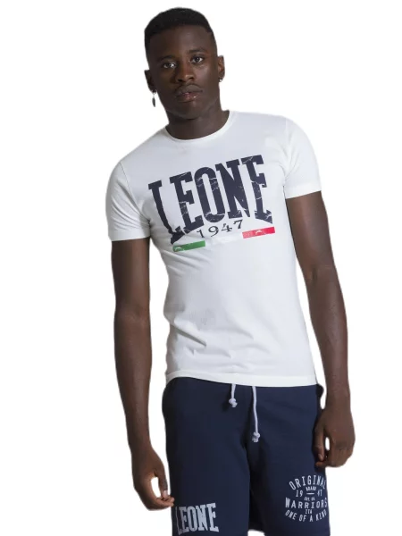 Leone Apparel koszulka z krótkim rękawem biała