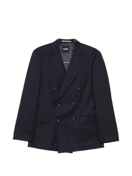 Вълнен двуреден костюм Boss синьо
