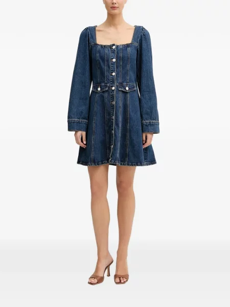 Rochie din denim Gestuz albastru