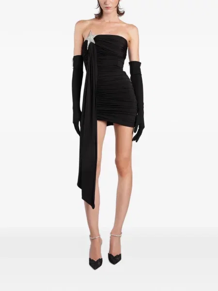 Rochie mini David Koma cu volane negru