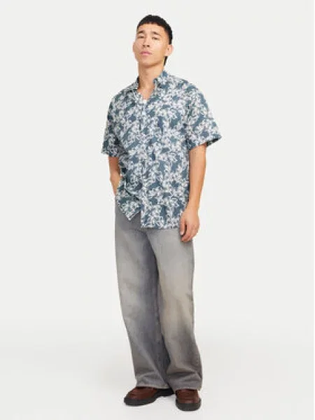 Jack&Jones Košile Joshua Wide Fit modrá